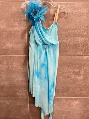 Weissman Light Blue Fairy Dance Costume with Flower Accent